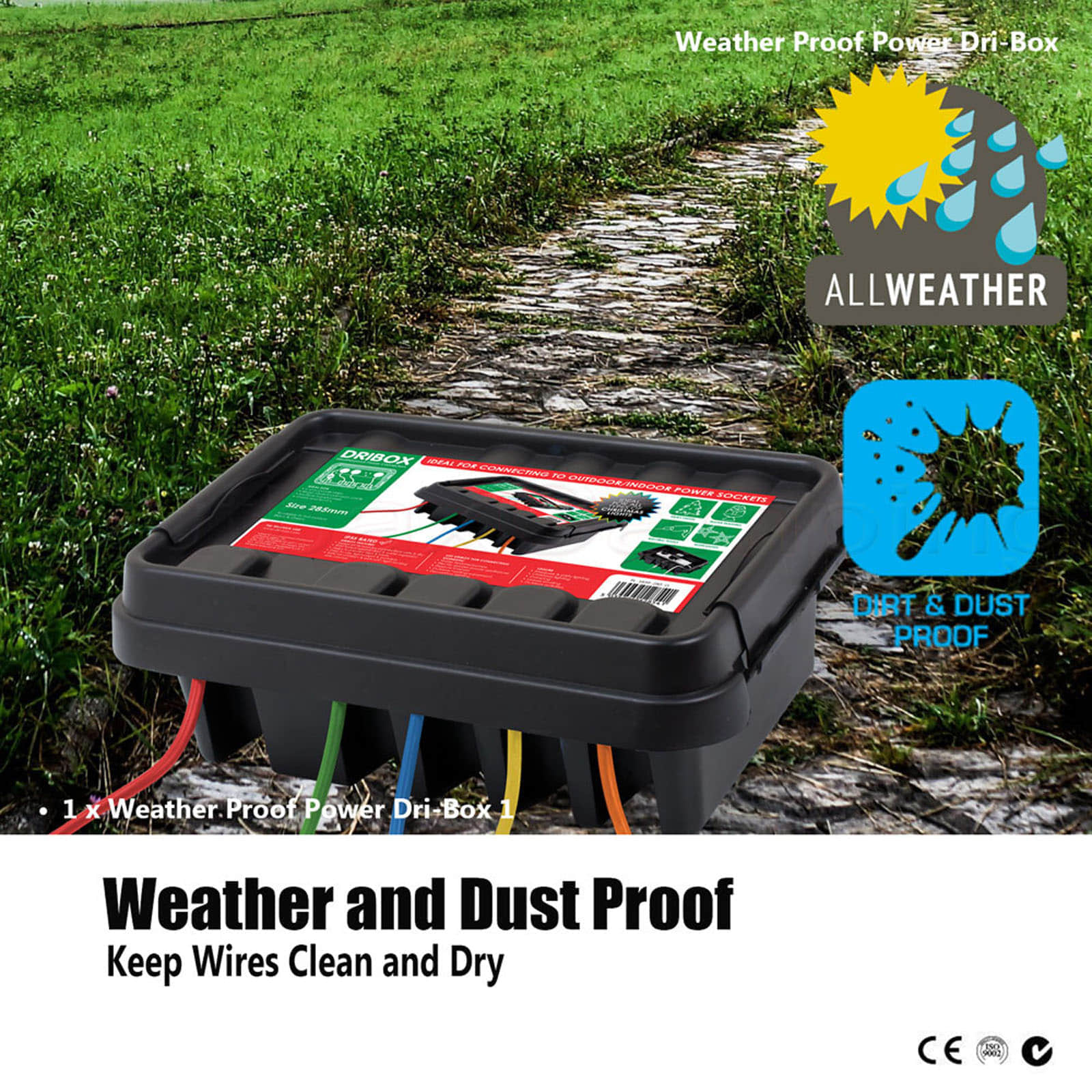 Weatherproof Outdoor Power DriBox for Xmas Christmas Lights LED