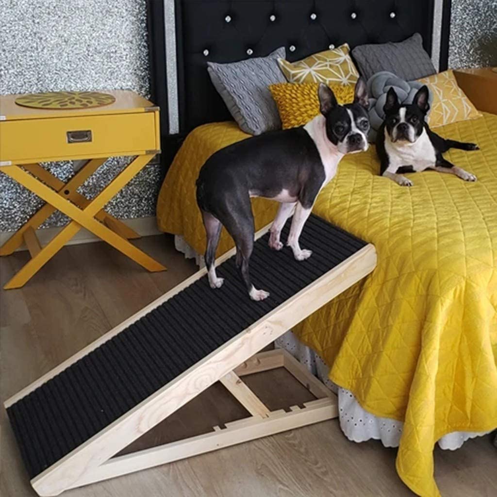 Dog Ramp Pet Ramp Adjustable Heights Portable Dogs Stairs NonSlip