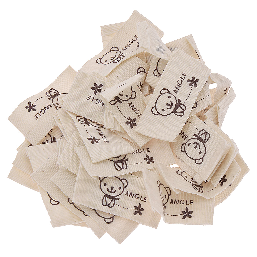 50x Cartoon Animals Washable Cloth Labels DIY Colthes Tags Sewing Accessories - Picture 13 of 19