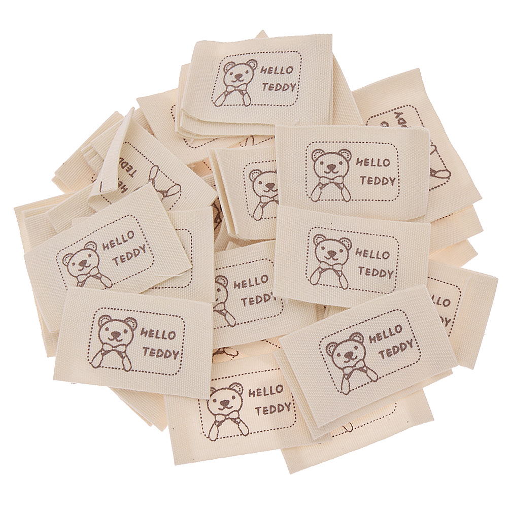 50x Cartoon Animals Washable Cloth Labels DIY Colthes Tags Sewing Accessories - Picture 14 of 19