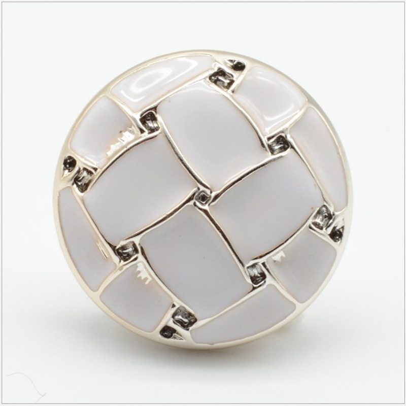 10x White Black Button Windbreaker Coat Jacket Decor Button Sewing DIY Accessory - Picture 8 of 15