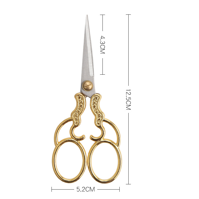 Vintage Zinc Alloy Sewing Scissors Embroidery Craft Tailor DIY Shears Cutter - Picture 12 of 21