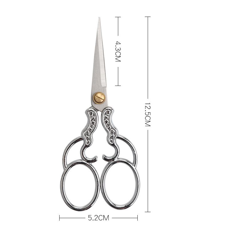 Vintage Zinc Alloy Sewing Scissors Embroidery Craft Tailor DIY Shears Cutter - Picture 13 of 21