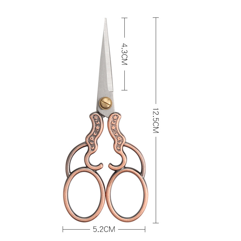 Vintage Zinc Alloy Sewing Scissors Embroidery Craft Tailor DIY Shears Cutter - Picture 14 of 21
