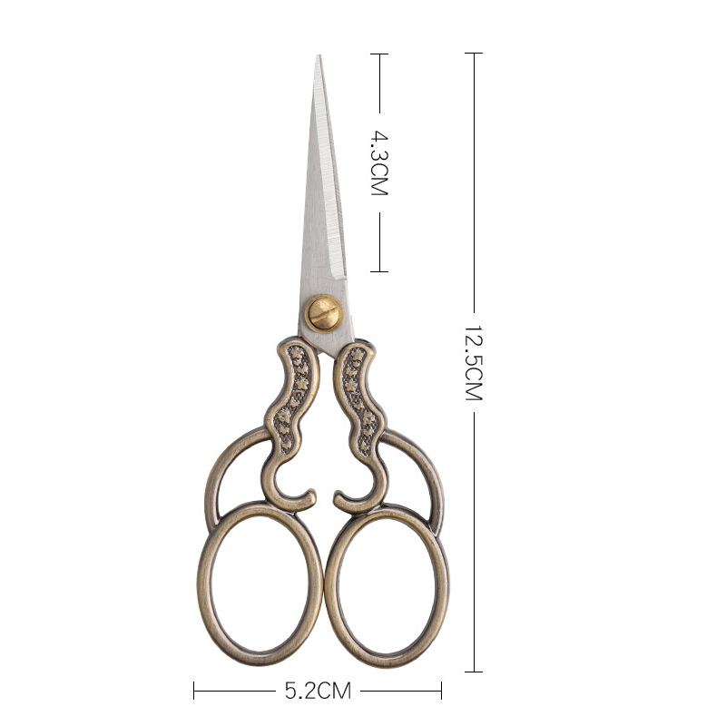 Vintage Zinc Alloy Sewing Scissors Embroidery Craft Tailor DIY Shears Cutter - Picture 15 of 21