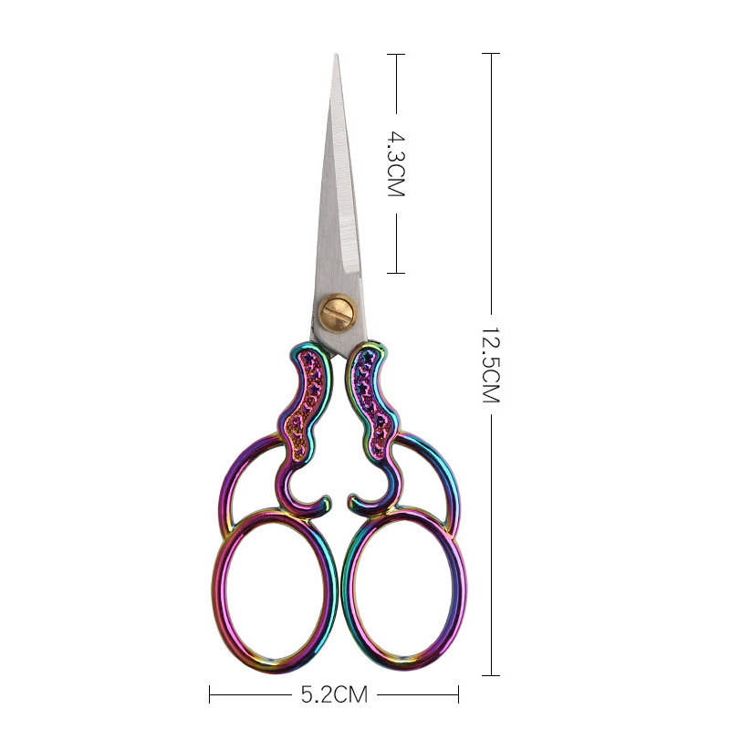 Vintage Zinc Alloy Sewing Scissors Embroidery Craft Tailor DIY Shears Cutter - Picture 16 of 21