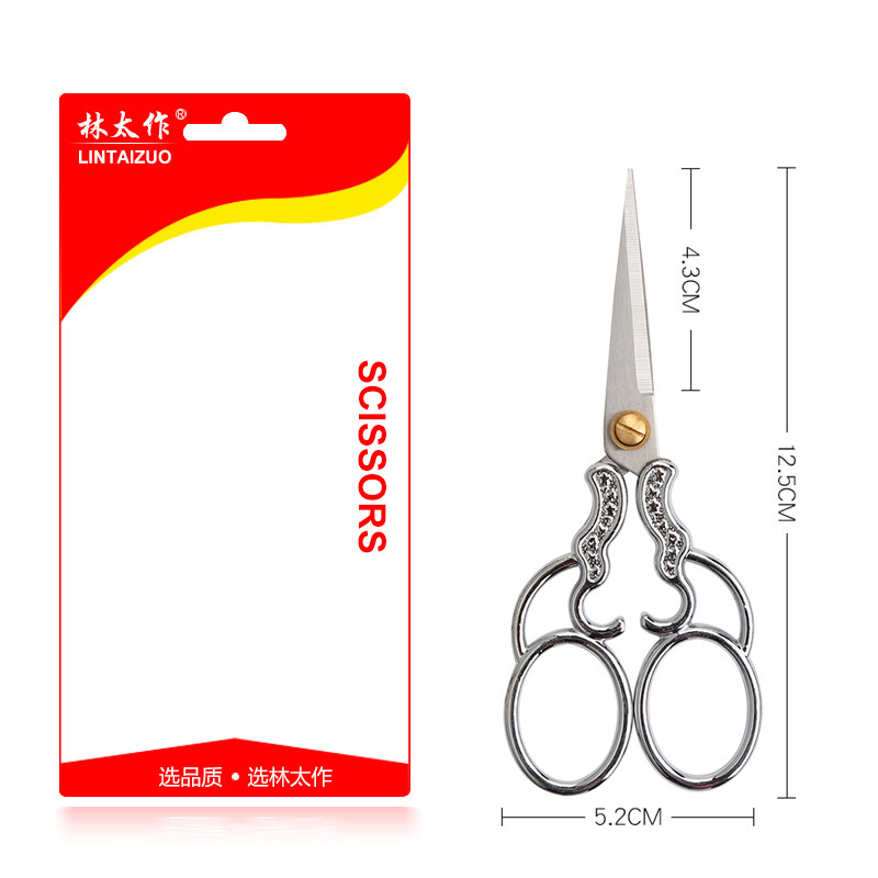 Vintage Zinc Alloy Sewing Scissors Embroidery Craft Tailor DIY Shears Cutter - Picture 18 of 21