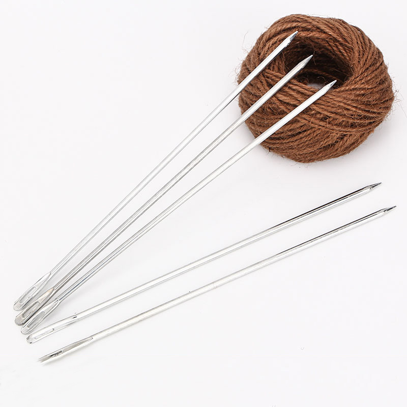 5Pcs Metal Burlap Sack Bag Packing Curved Tip Stitching Needles Hand ...