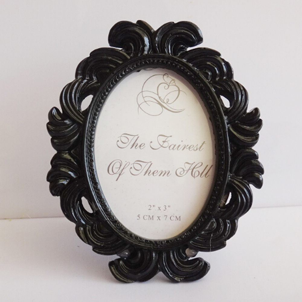 Vintage Oval Resin Small Photo Picture Frame Wedding Home Table ...