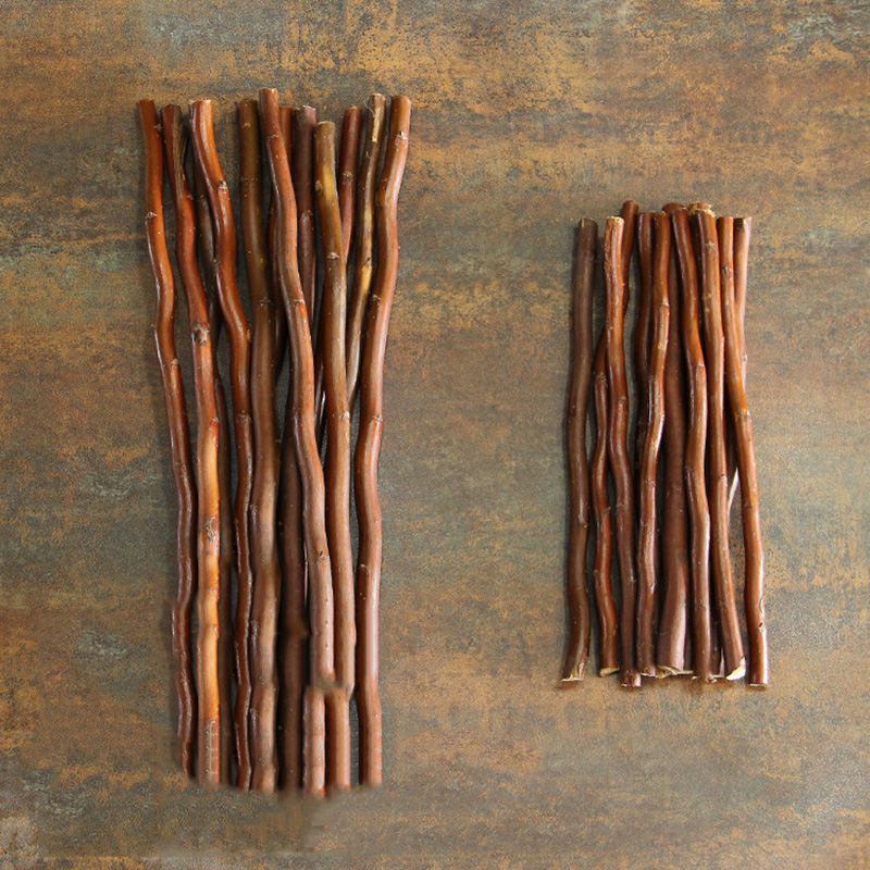 20Pcs Wooden Stick Natural Branch Tree Bark Log Sticks DIY Crafts Photo