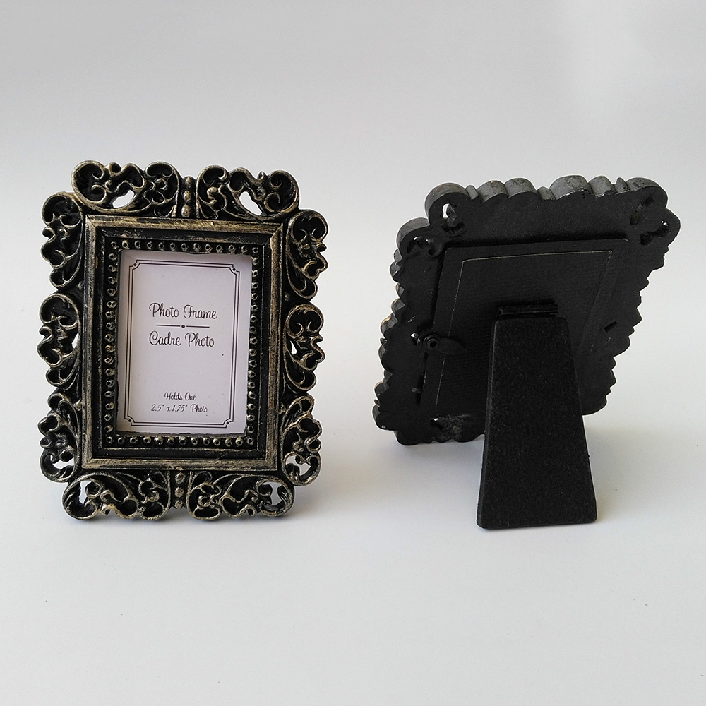 Rectangle Small Photo Frame Holder Wedding Picture Resin Frame Retro