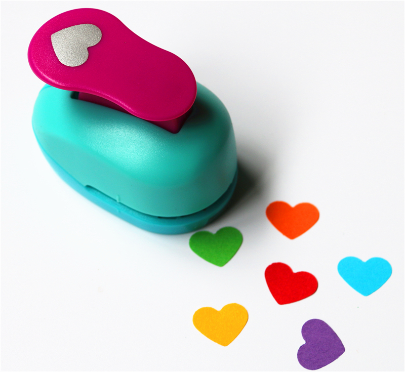 Mini Heart Shape Hole Punch Embossing Paper Cutter Scrapbooking Card