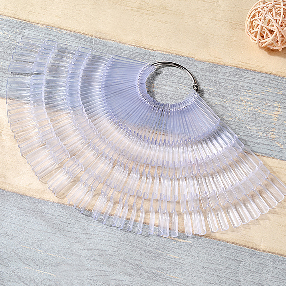 DIY Nail Swatches Color Display Nail Art Fan Wheel Polish Practice Pop Tip Stick - Picture 19 of 23