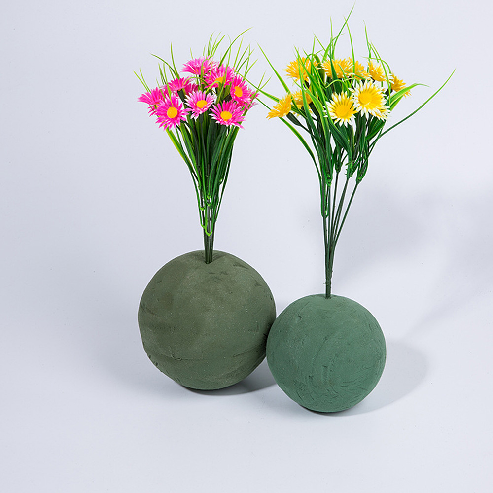 Floral Foam Block Artificial Flower Round Base Florist Bouquet Holder