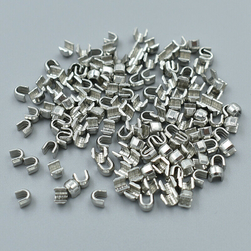 150Pcs 5# Metal Repair Zipper Stopper DIY Sewing Crafts for Clothing Jeans Acce - Picture 8 of 9