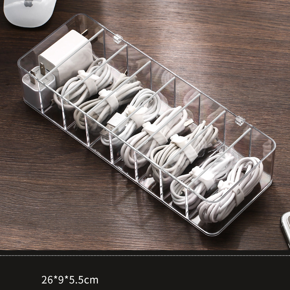Data Cable Charging Power Cable Cord Buckle Storage Box Desktop Management Case - Picture 14 of 16