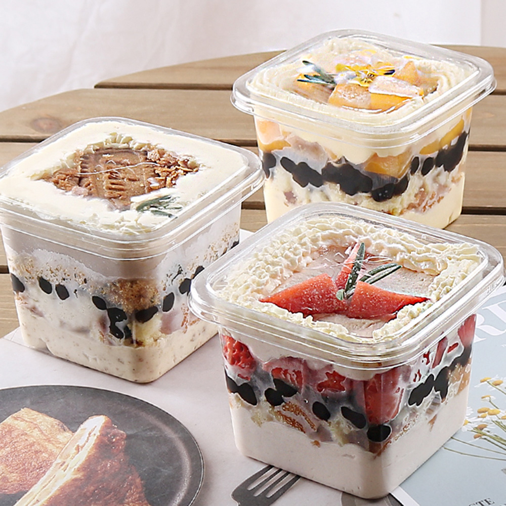 10pcs Ice Cream Cups/Cake Cups With Lids, Mini Containers, Pudding  Containers With Lids, Reusable Preservation Box For Jelly, Ice Cream,  Yogurt, Puddi