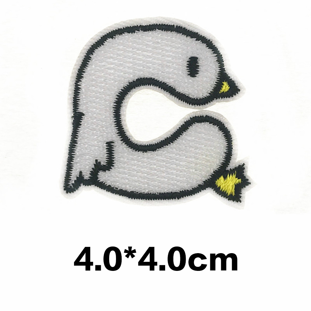 A-Z Animal Cartoon Letter Patches Embroidered Alphabet Applique DIY Sewing Badge - Picture 15 of 38