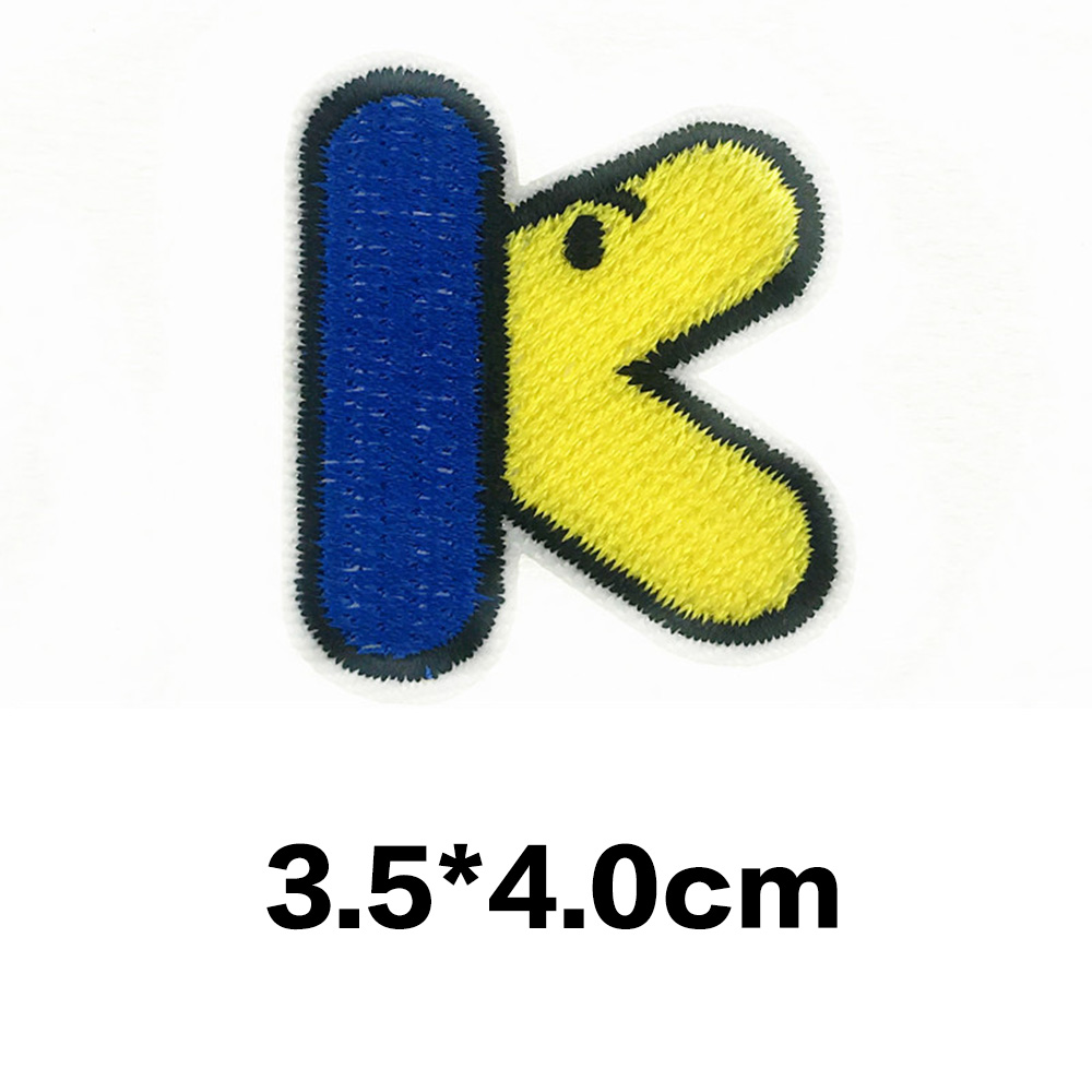 A-Z Animal Cartoon Letter Patches Embroidered Alphabet Applique DIY Sewing Badge - Picture 23 of 38
