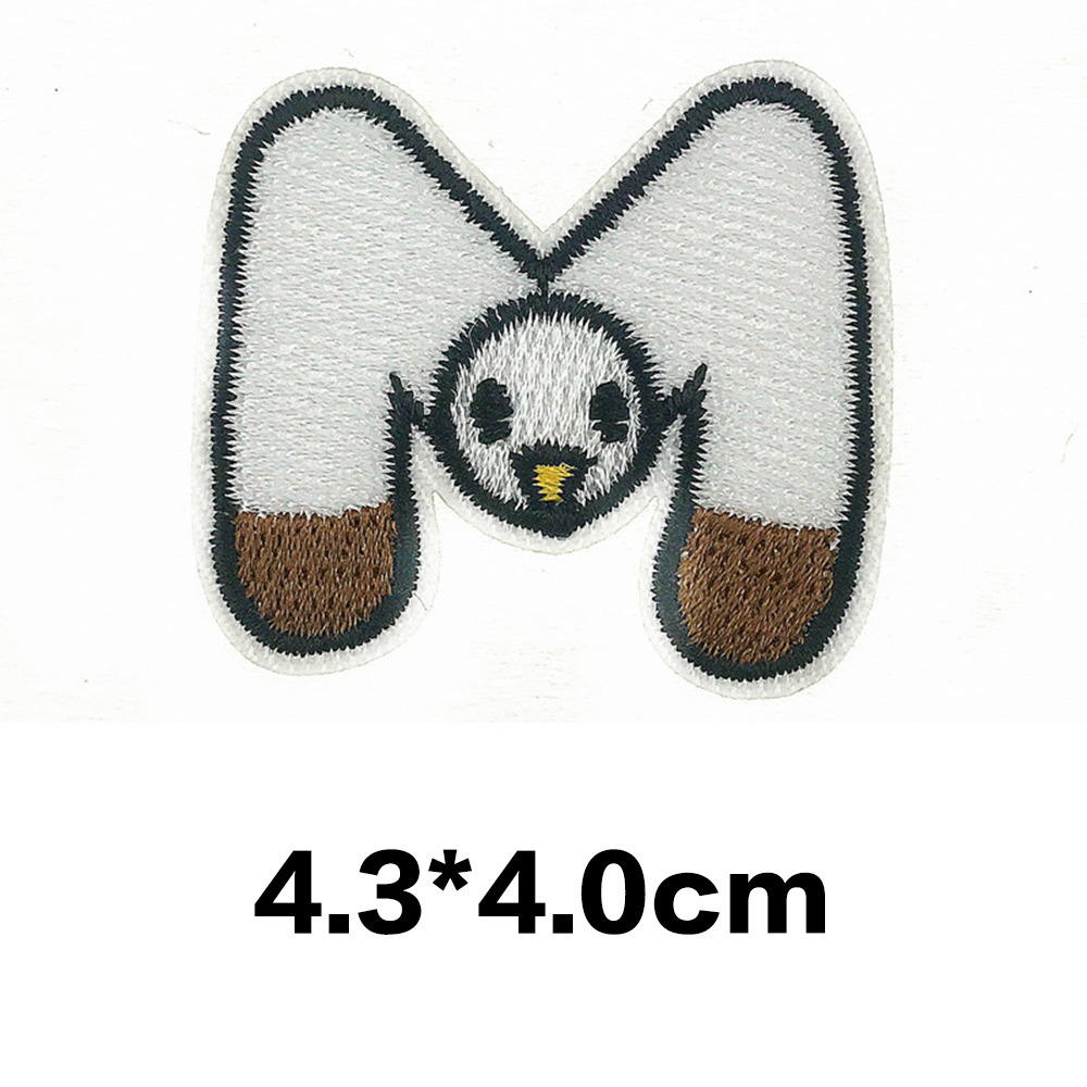 A-Z Animal Cartoon Letter Patches Embroidered Alphabet Applique DIY Sewing Badge - Picture 25 of 38