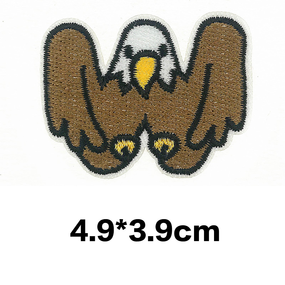 A-Z Animal Cartoon Letter Patches Embroidered Alphabet Applique DIY Sewing Badge - Picture 35 of 38