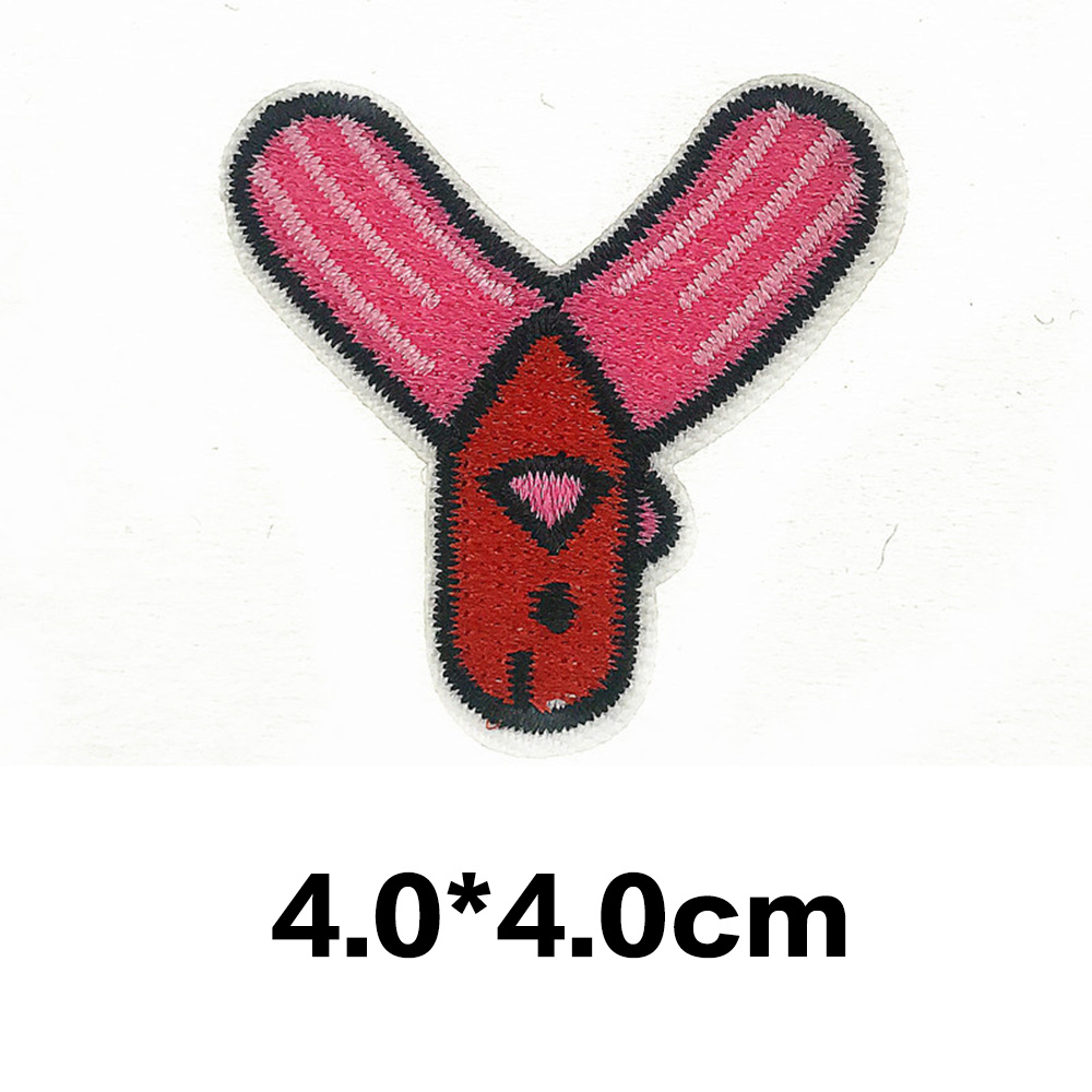 A-Z Animal Cartoon Letter Patches Embroidered Alphabet Applique DIY Sewing Badge - Picture 37 of 38
