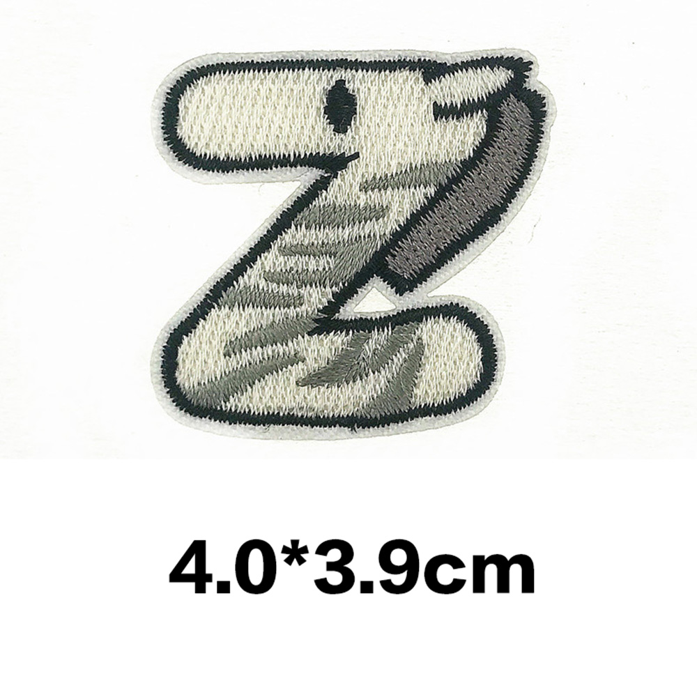 A-Z Animal Cartoon Letter Patches Embroidered Alphabet Applique DIY Sewing Badge - Picture 38 of 38