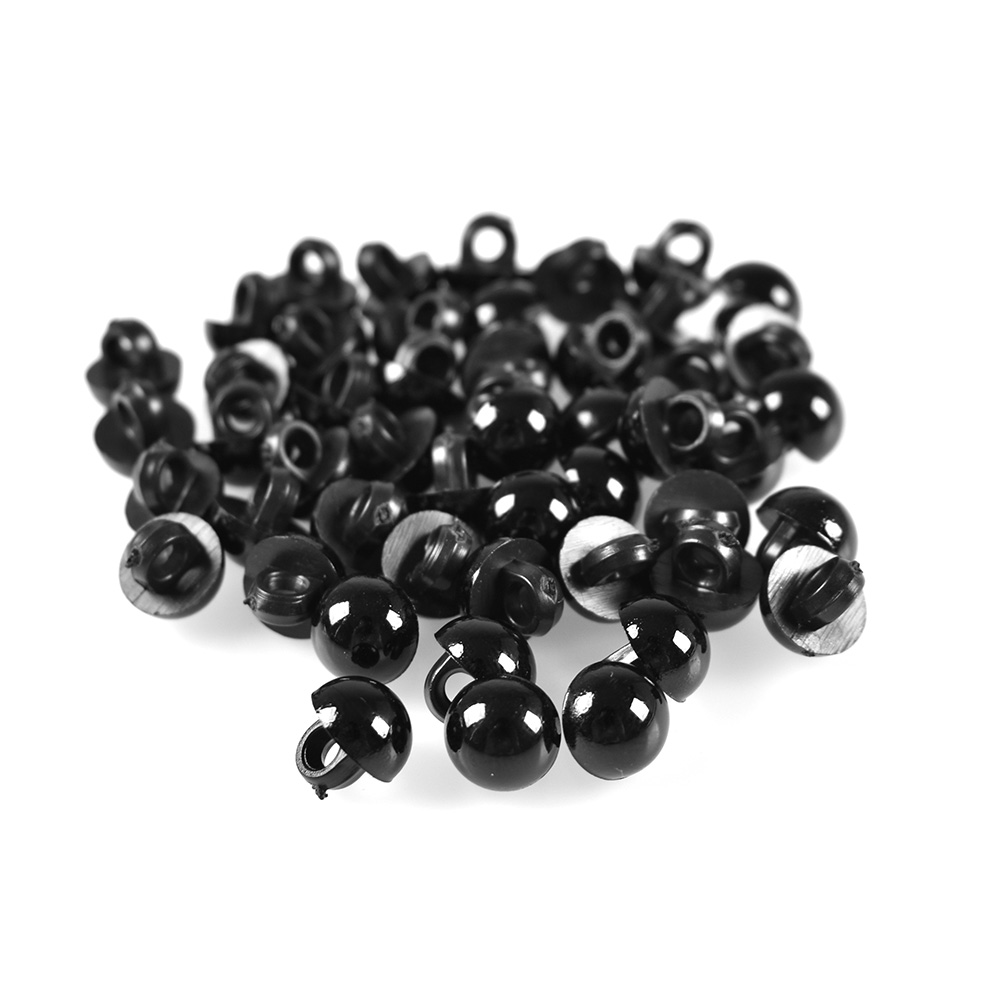 50x Plastic Black Shank Buttons for Doll Eyes Sewing Animal Toy Accessories DIY - Picture 12 of 13