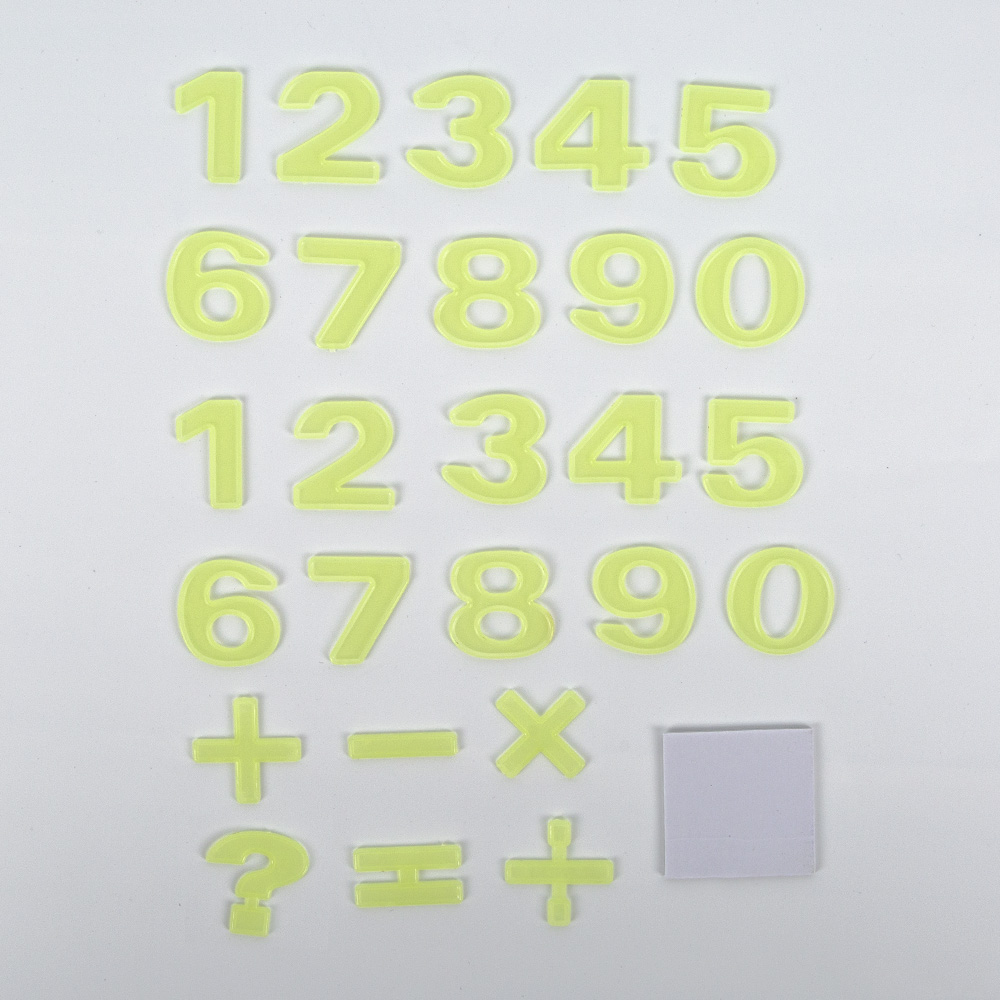 Adesivi Luminosi Glow In The Dark - Lettere E Numeri - 3D Removibili Per Scrapbooking E Parete - Foto 6