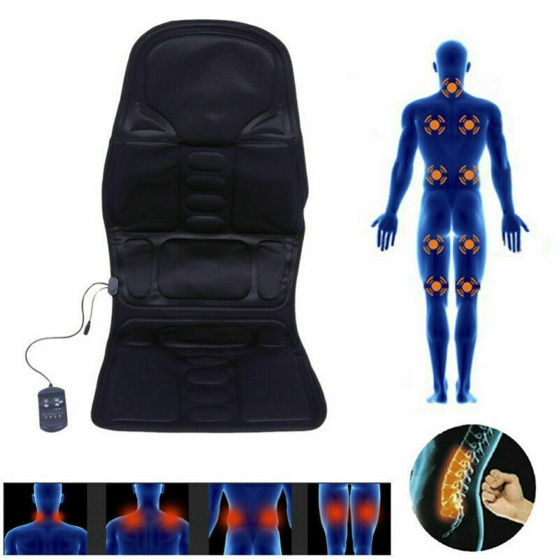 Full Body Back Seat Massager Cushion Shiatsu Chair Massage Pad Home Car