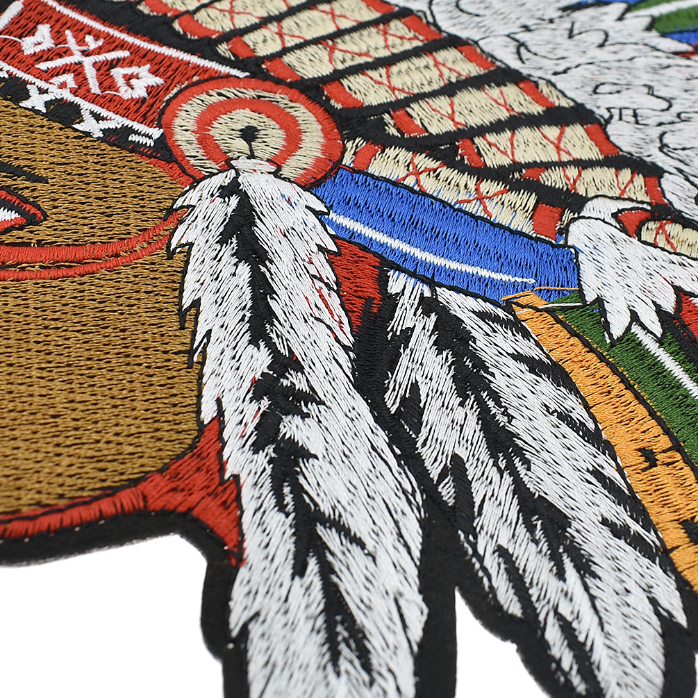 Indian Chief Ethnic Retro Sew Iron On Patches DIY Embroidery Applique ...