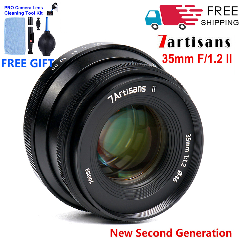 7Artisans 35mm F1.2 II Manual Focus Lens For Fujifilm X Sony E Canon EF M 43 CAM | eBay