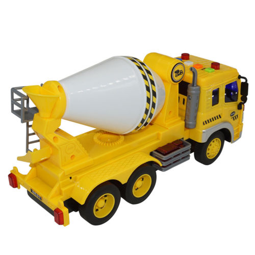 116 Educational Cement Mixer Diecast Friction Powered Concrete Trucks