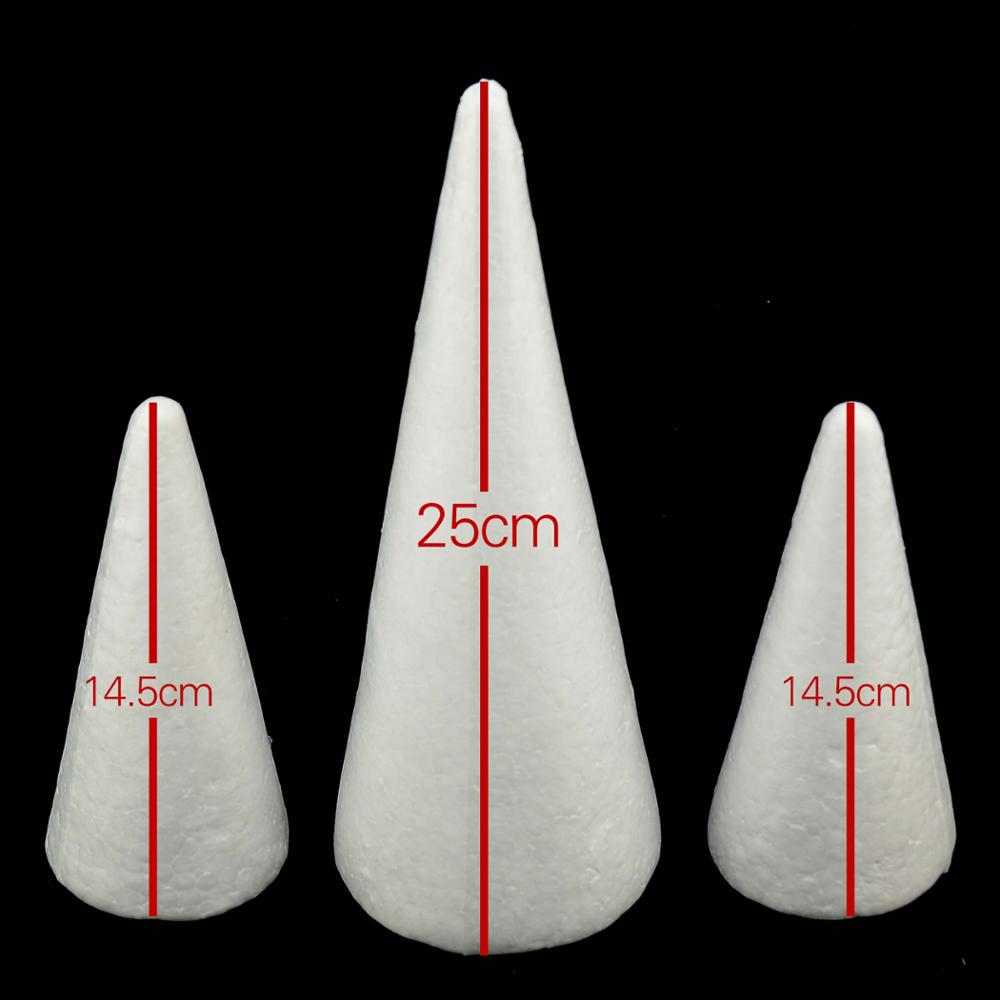 3Pcs Cone Modelling Polystyrene Foam Foam Ball DIY Christmas Party Supplies - Picture 13 of 13