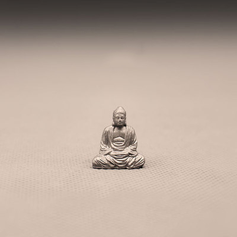 Miniature Laughing Buddha Figurine Statue Gnome Moss Ornament Fengshui Decor 