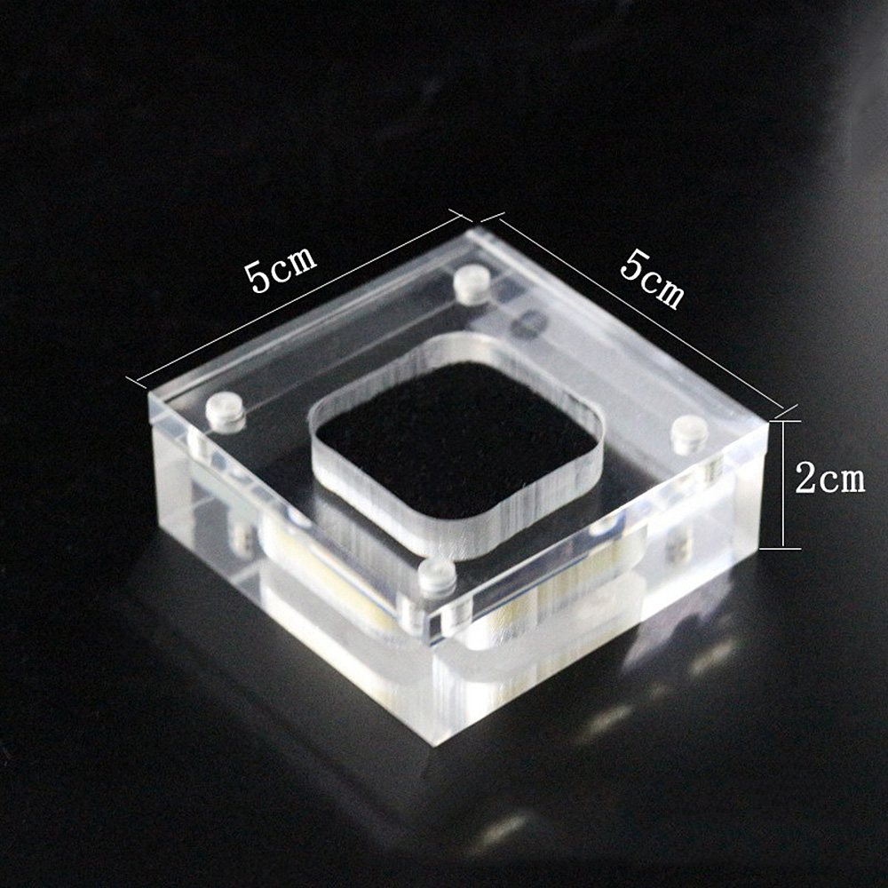 Wholesale 10pcs Square Loose Diamond Display Package Box Plastic Memory  Sponge Gem Stone Beads Pendant Organizer Holder Showcase