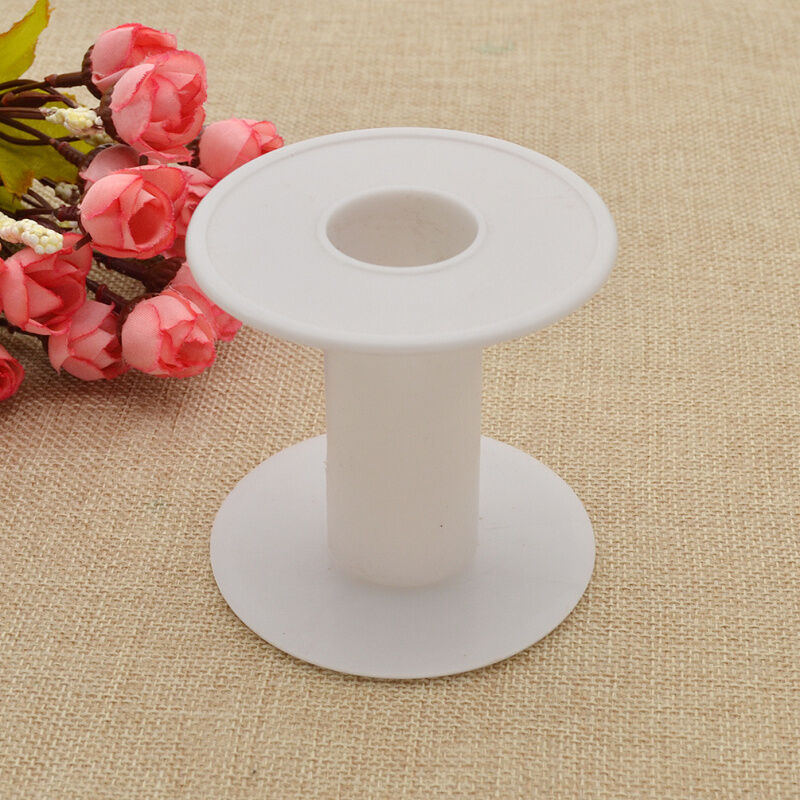 Empty Plastic Bobbin Spools Thread Ribbon Embroidery Sewing Machine Craft Tools - Picture 13 of 13