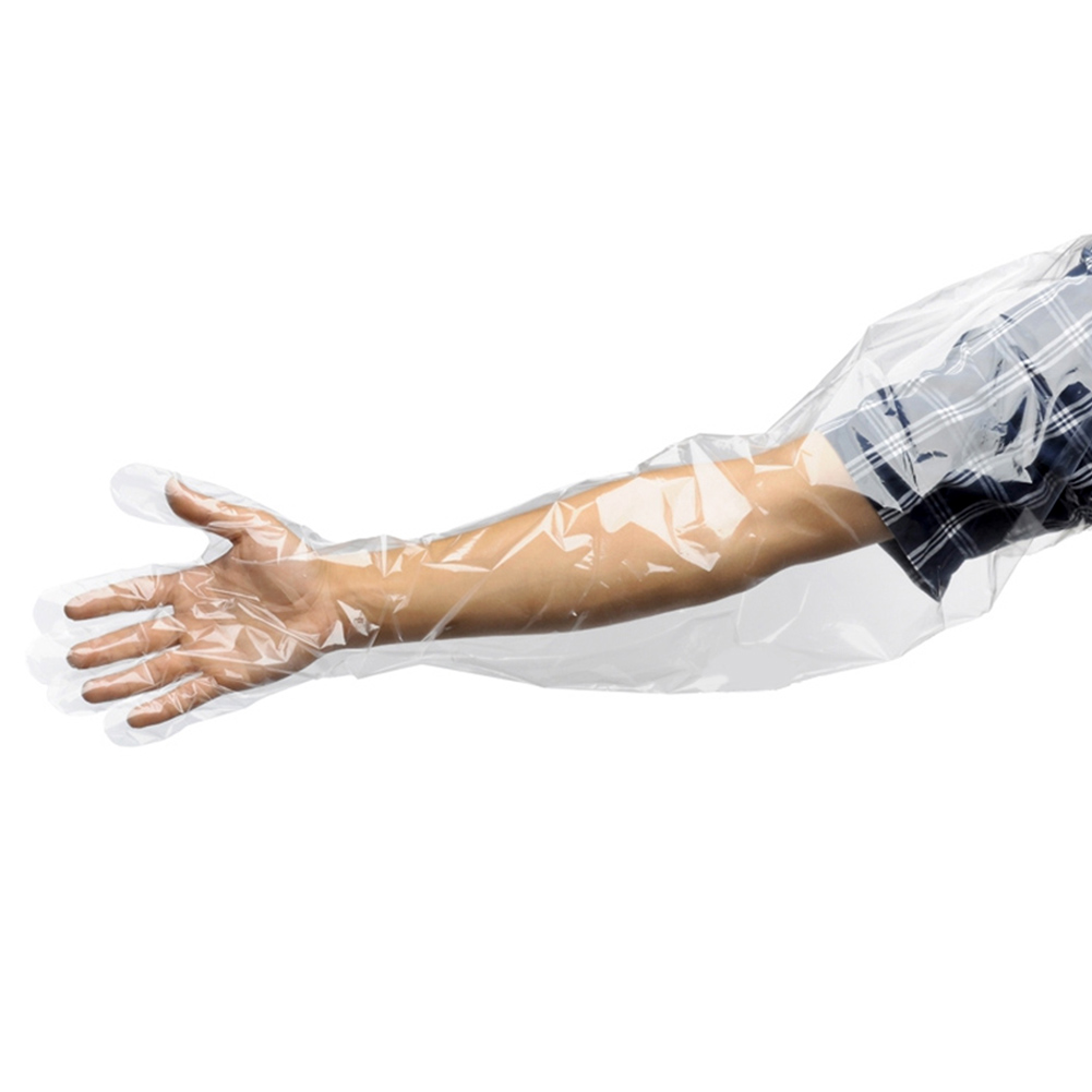 50 Pcs Disposable Veterinary Gloves Insemination Long Arm Plastic Film Farm Tool - Picture 13 of 14