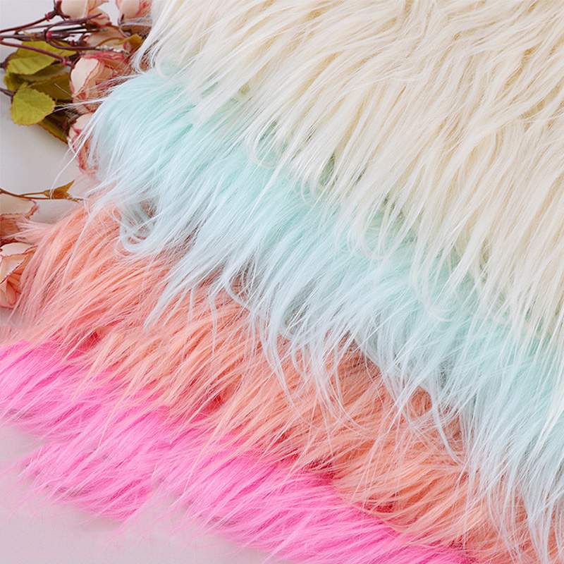 Wool Faux Fur Fabric Soft Plush Carpet Sofa Toy Bag Sewing Pillow DIY Home Decor - Picture 15 of 15