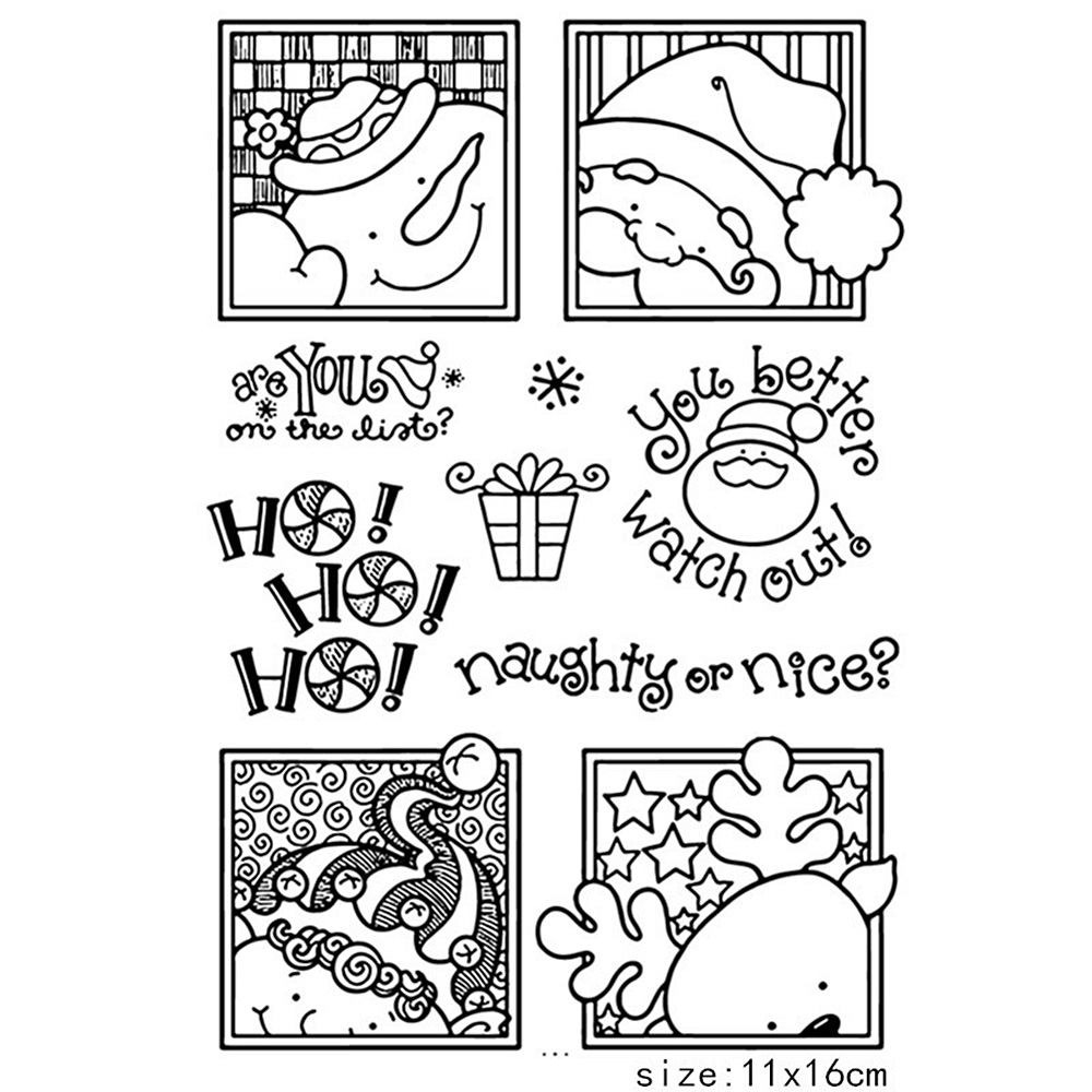 Christmas Clear Stamp Trees Rubber Seal Scrapbooking Embossing Card Album Crafts