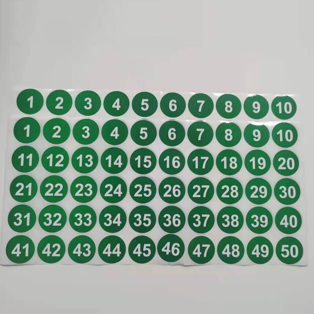 1-200 Number Sticker Round Decal Label Mark Scrapbooking Diamond Painting Craft 