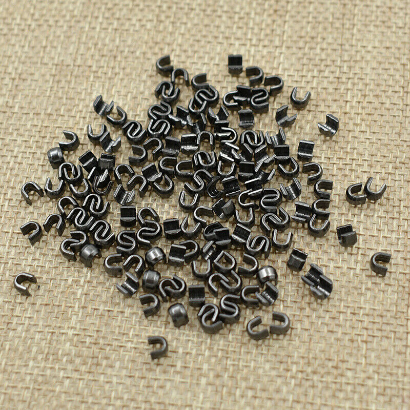150PCS #5 U-shaped Zipper Stopper Close End Metal Repair Replacement Craft Acc - Picture 11 of 11