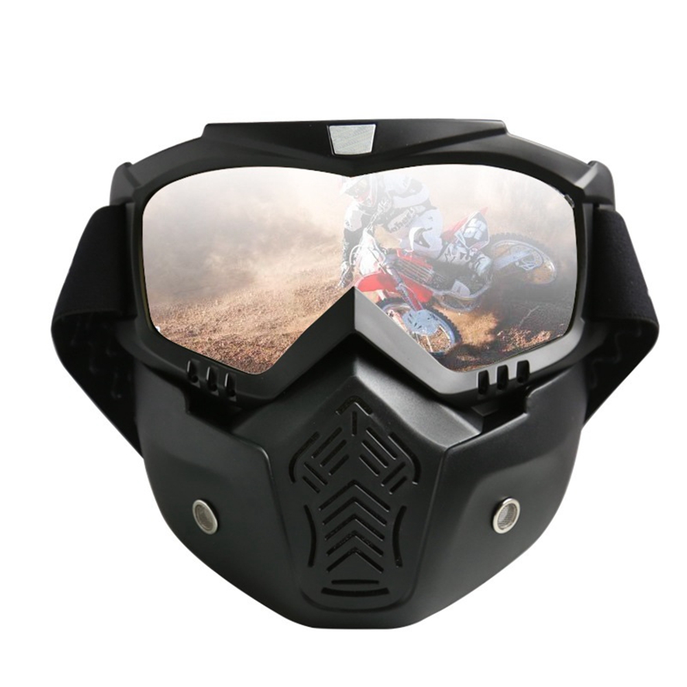 Außen Motocross Antiwind Gesichts Maske Helm Brillen