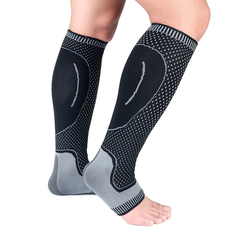Fitness Calf Leg Compression Sleeve Sock Shin Splint Support Muscle
