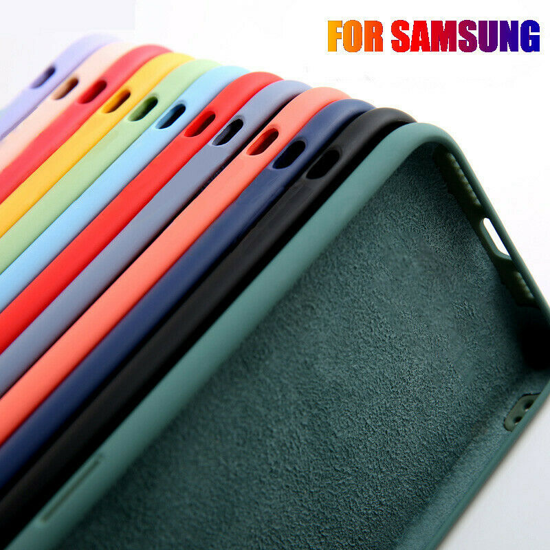 Shockproof Rubber Liquid Silicone Case Samsung S20 FE S21 S10 S9 8 Note