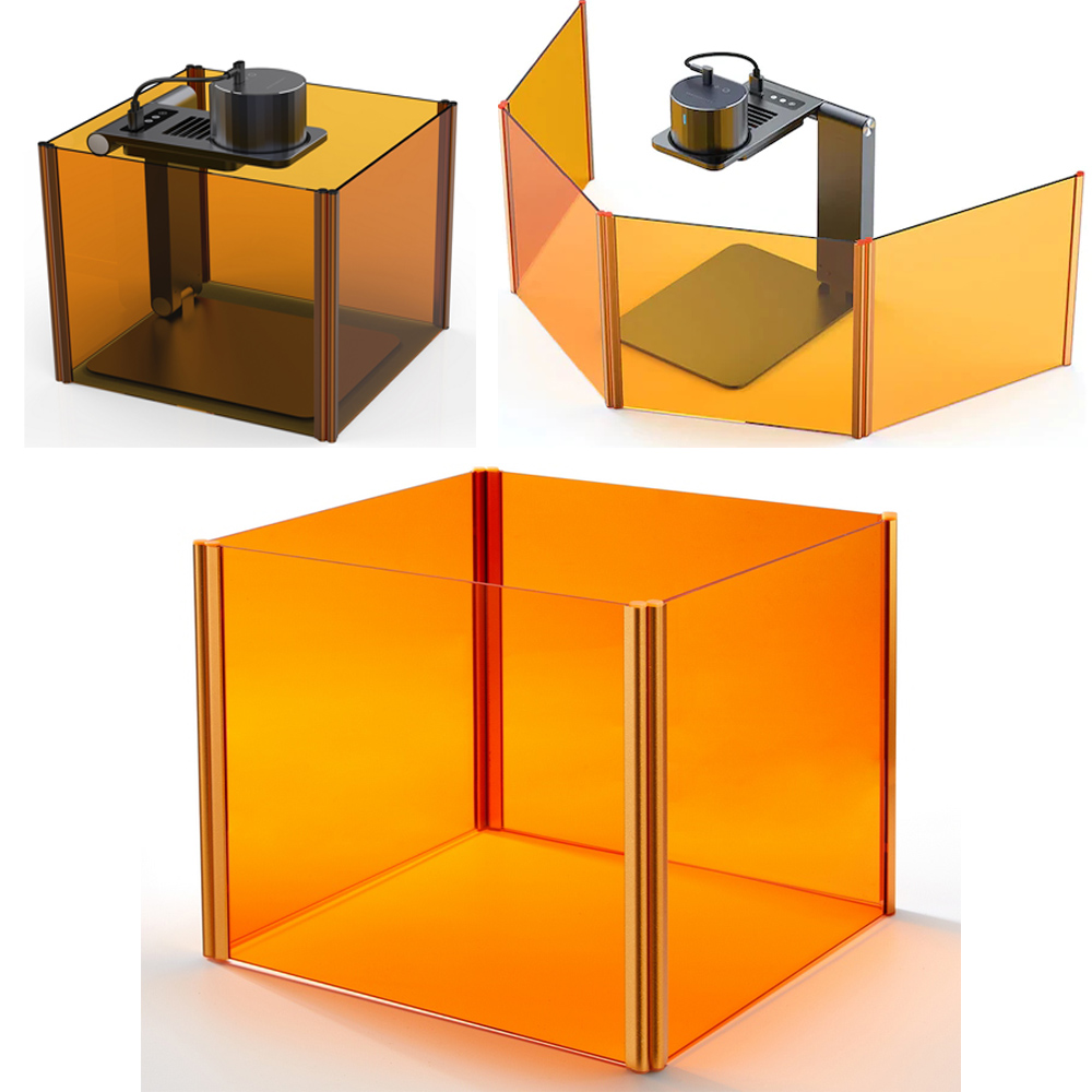 4pcs Protective Folding Cover Shield Baffle fr Laser Engraver Machine