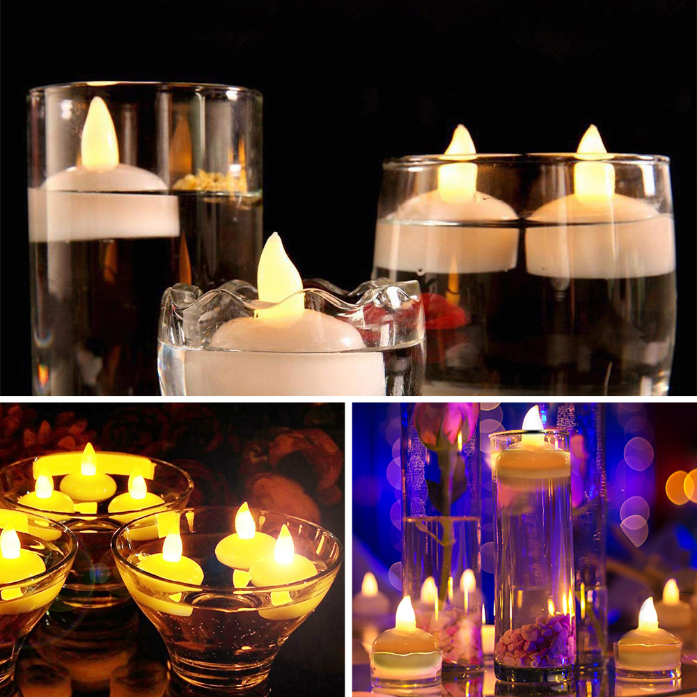 Floater Candles 10pcs for Holiday Events Wedding Party Romantic Home Decor Floating Candle