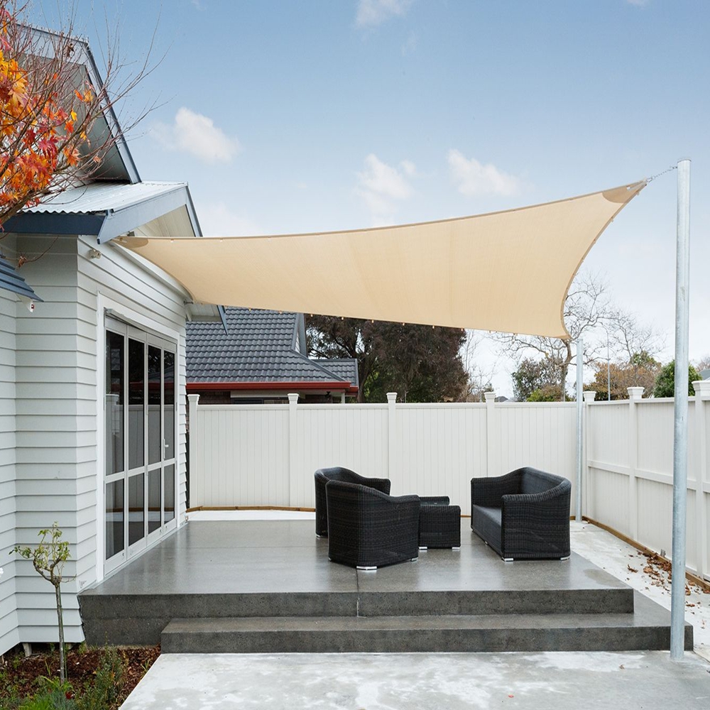 Extra Heavy Duty Shade Sail Shade Cloth Grey Gray Sun Triangle Square Rectangle eBay