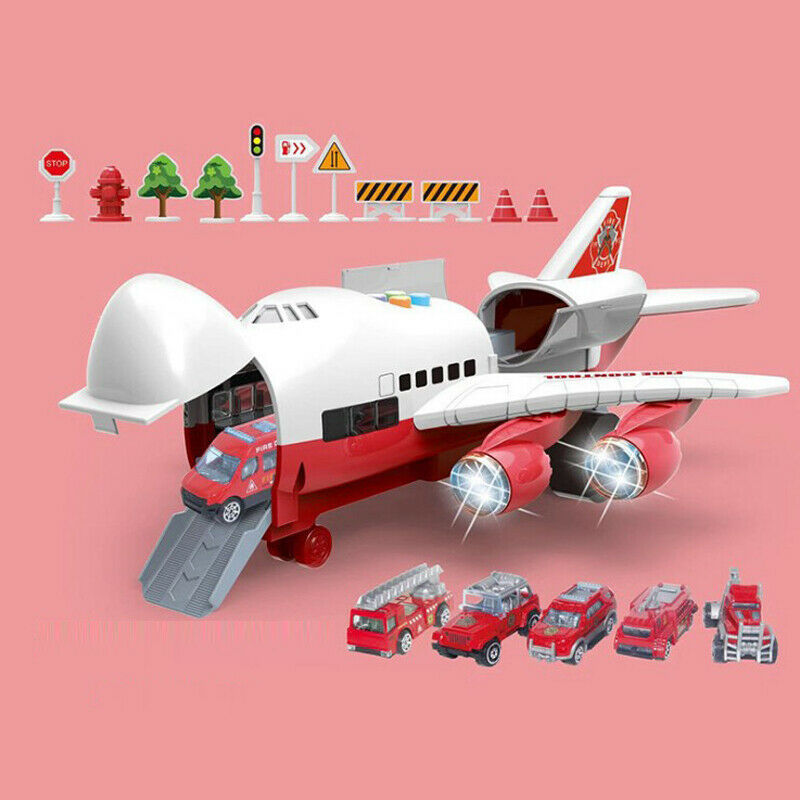 Childrens Aircraft Toy Large Size Passenger Plane Kids Air Freighter Toy Car UK
